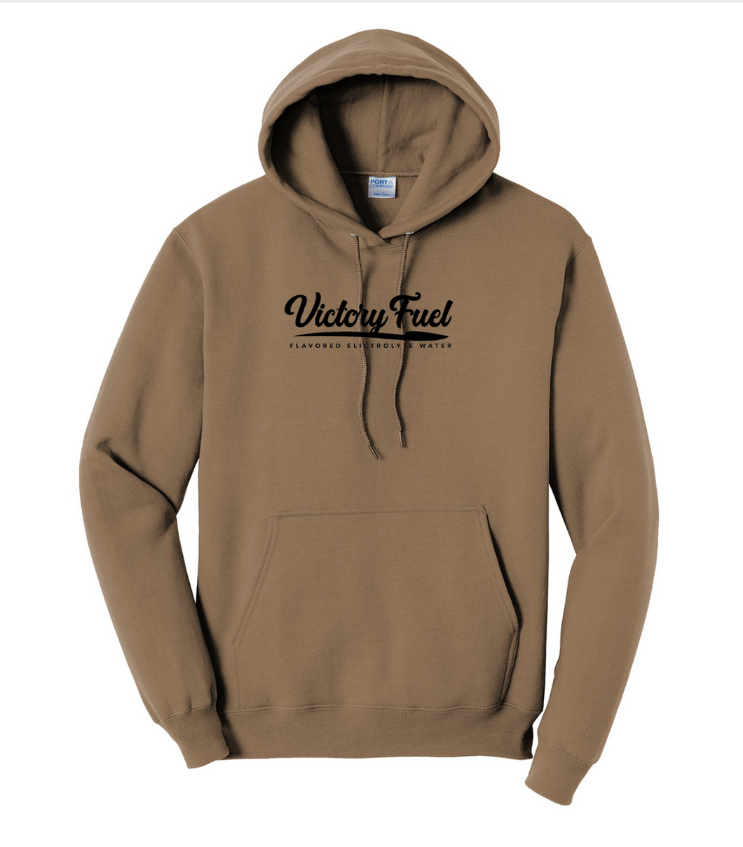 Embroidered Tan Hoodie