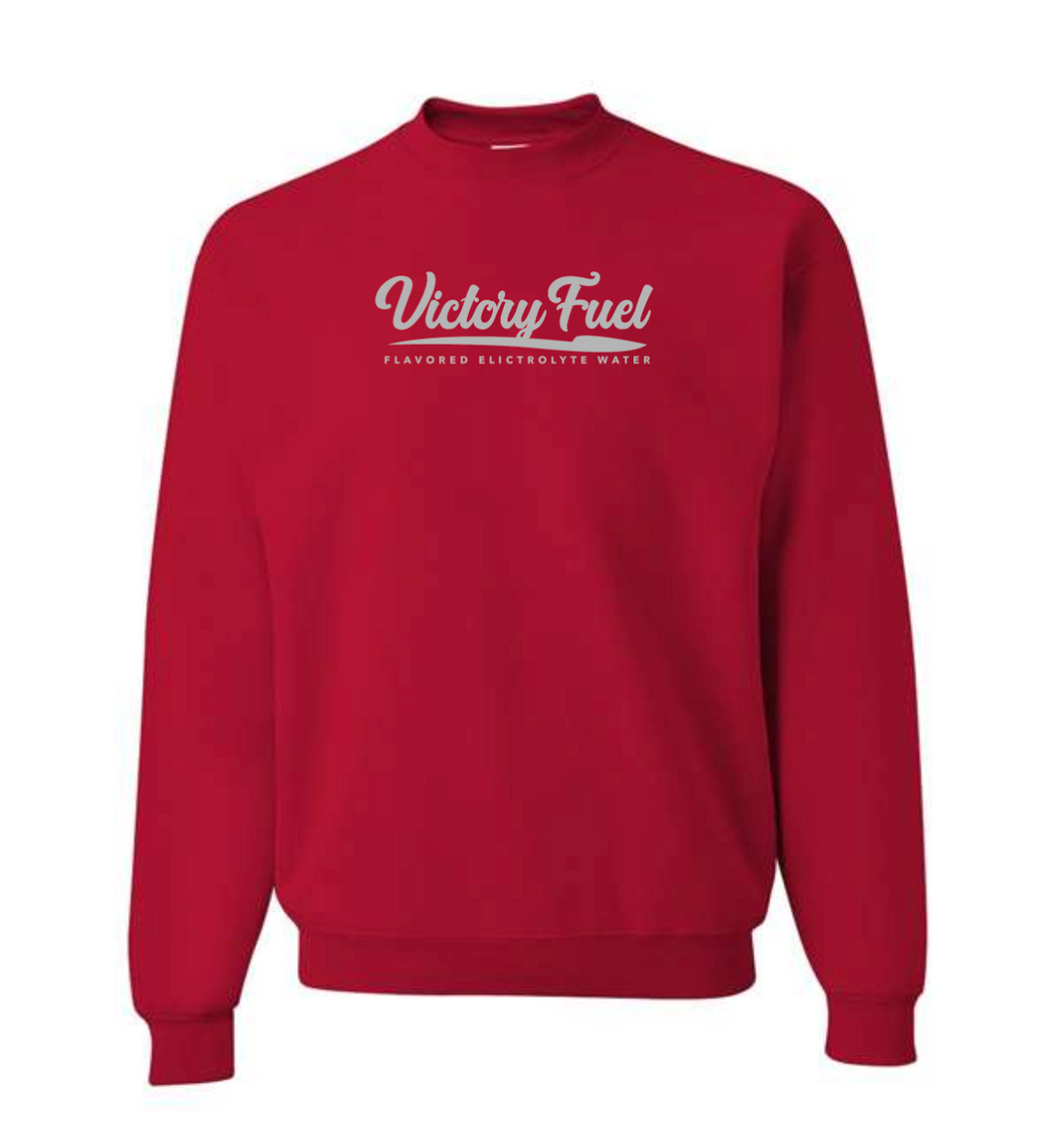 Red Embroidered Crew